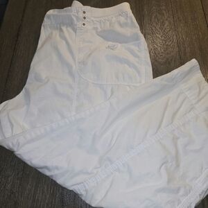 Chico's Sz. 16 White Capris Cargo Pants
